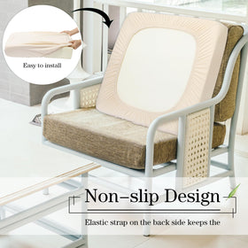 Newwiee durable soft fabric slipcover offers long-lasting cushion coverage.