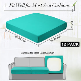Newwiee elastic slipcover close up shows wrinkle free, durable fabric