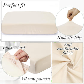 Newwiee elastic slipcover for easy install and quick room refresh.