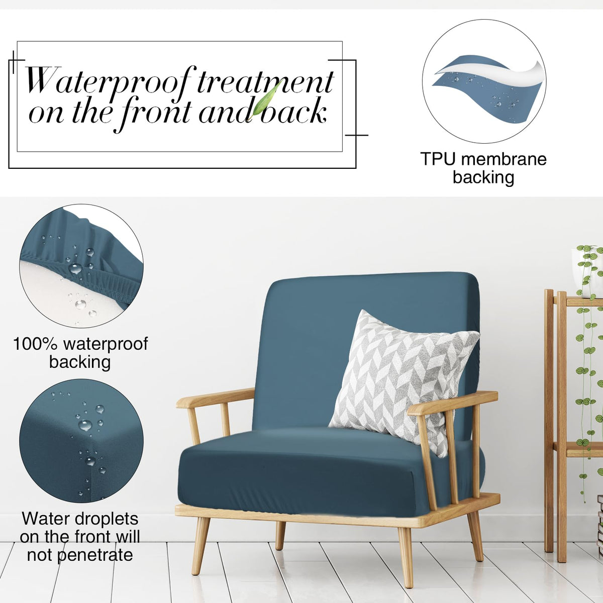 Newwiee elastic wrinkle-free fabric provides durable cushion protection