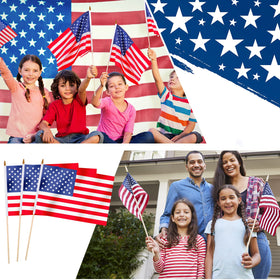 Newwiee 24-piece flag bundle ideal for Independence Day celebrations