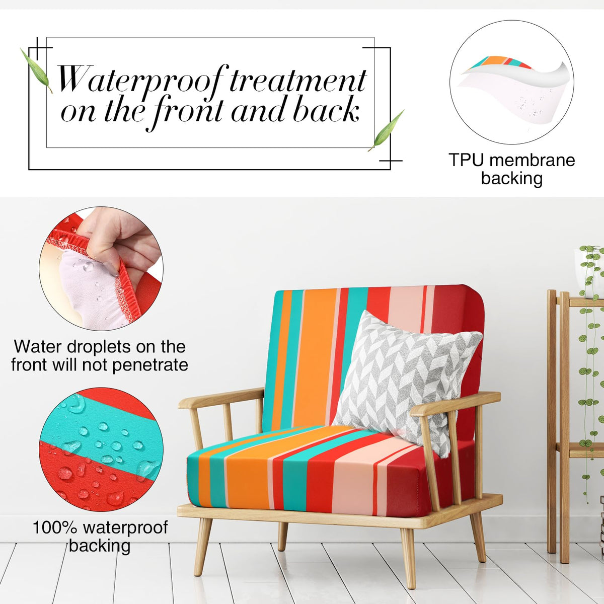 Newwiee outdoor cushion protector for patio furniture and wear resistance