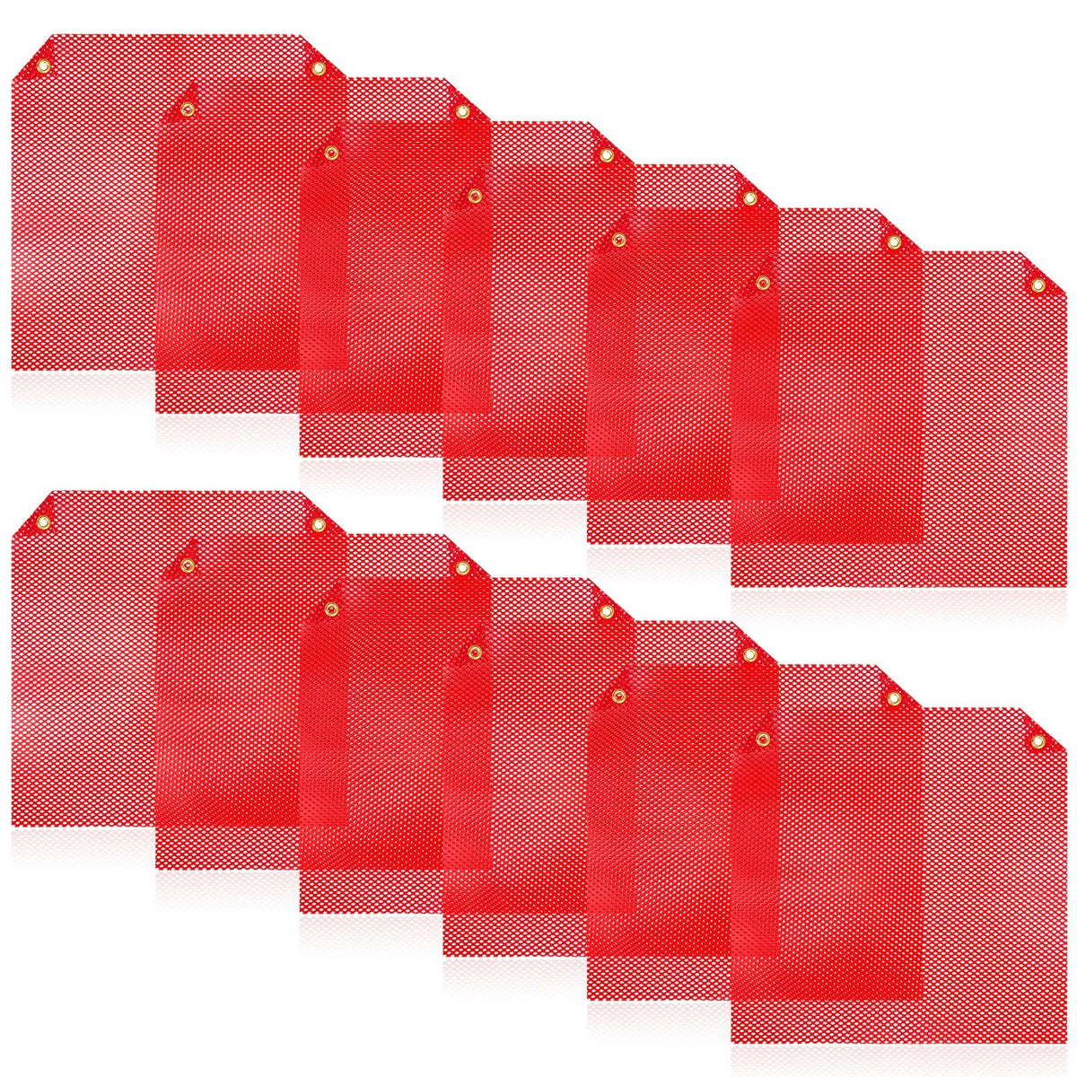 Newwiee safety flags for trucks with red color and grommets enhance road visibility