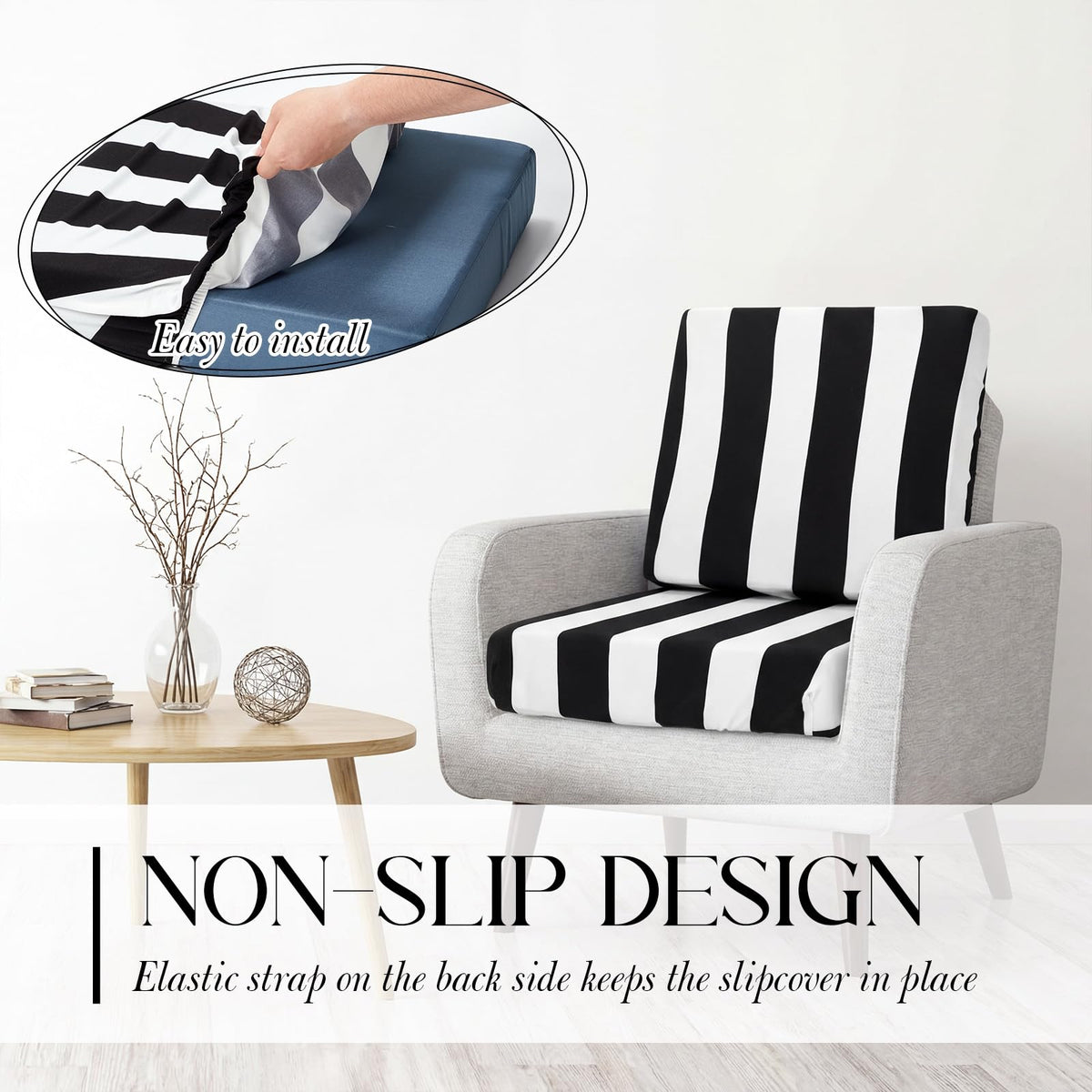 Newwiee versatile slipcover suitable for patio, camper, and sofa.