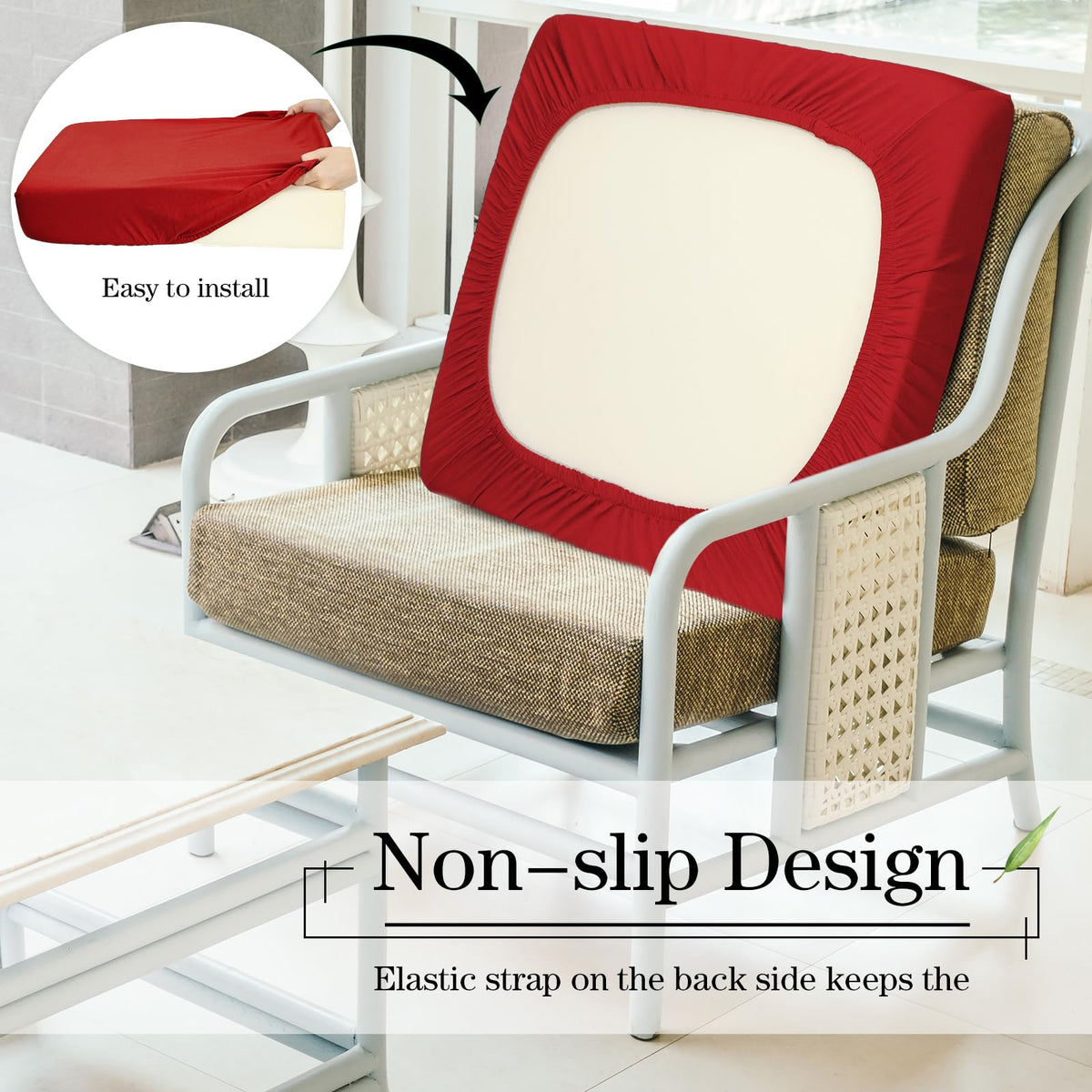 Newwiee washable outdoor cushion covers simplify seasonal refreshes.
