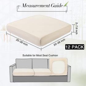 Newwiee waterproof cushion cover close-up shows wrinkle-free fabric.