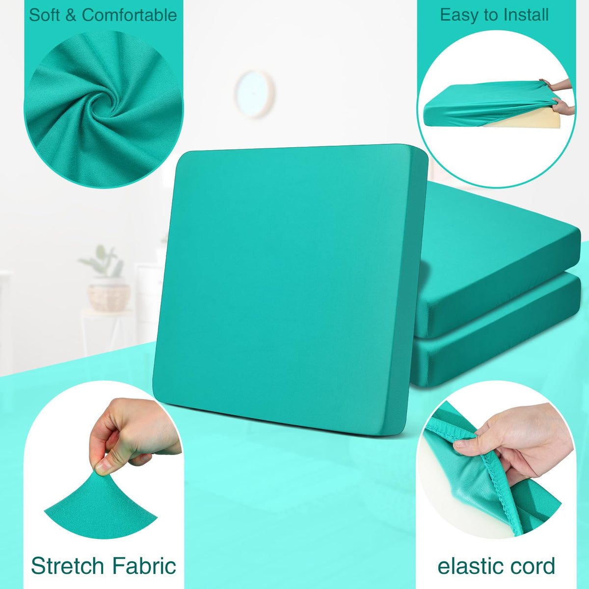 Newwiee waterproof cushion cover material resists spills during outdoor use