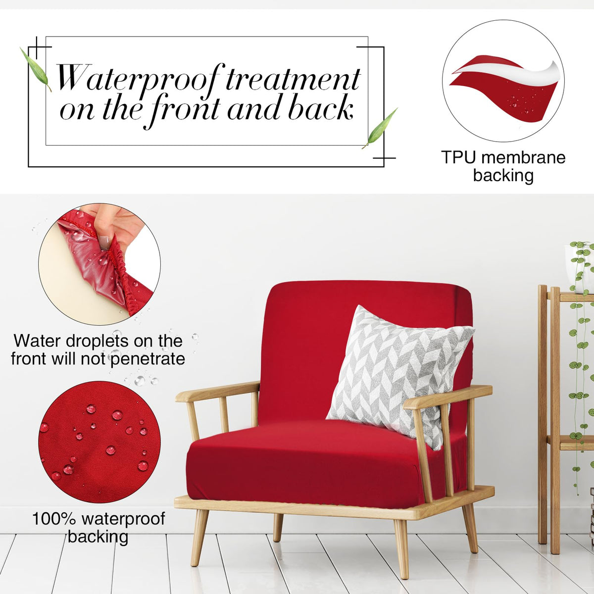 Newwiee waterproof cushion covers shield furniture from stains and pet hair.