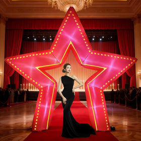 NEXAGEBIUS movie-night-backdrop creates a striking photo moment for guests.