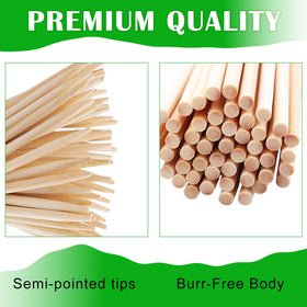 Nexboraque 6mm thick bamboo skewers offer extra strength for heavier toppings