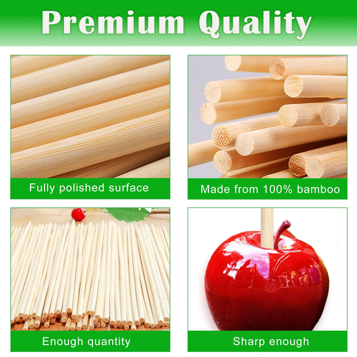 Nexboraque caramel-apple skewers perfect for dipping and presentation
