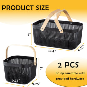Nexboraque harvest basket mesh design large size for roomy fruit and veggie storage.