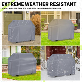 NEXCOVER 60-inch BBQ cover is easy to clean and store after use.