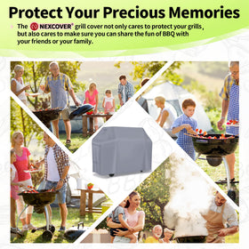 NEXCOVER 60-inch BBQ cover fits multiple brands for versatile protection.