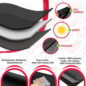 NEXCOVER concealed air vent design helps keep grill dry.