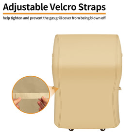 NEXCOVER grill cover with velcro straps for a snug wind-resistant fit