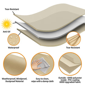 NEXCOVER grill cover waterproof close-up resisting rain and sun