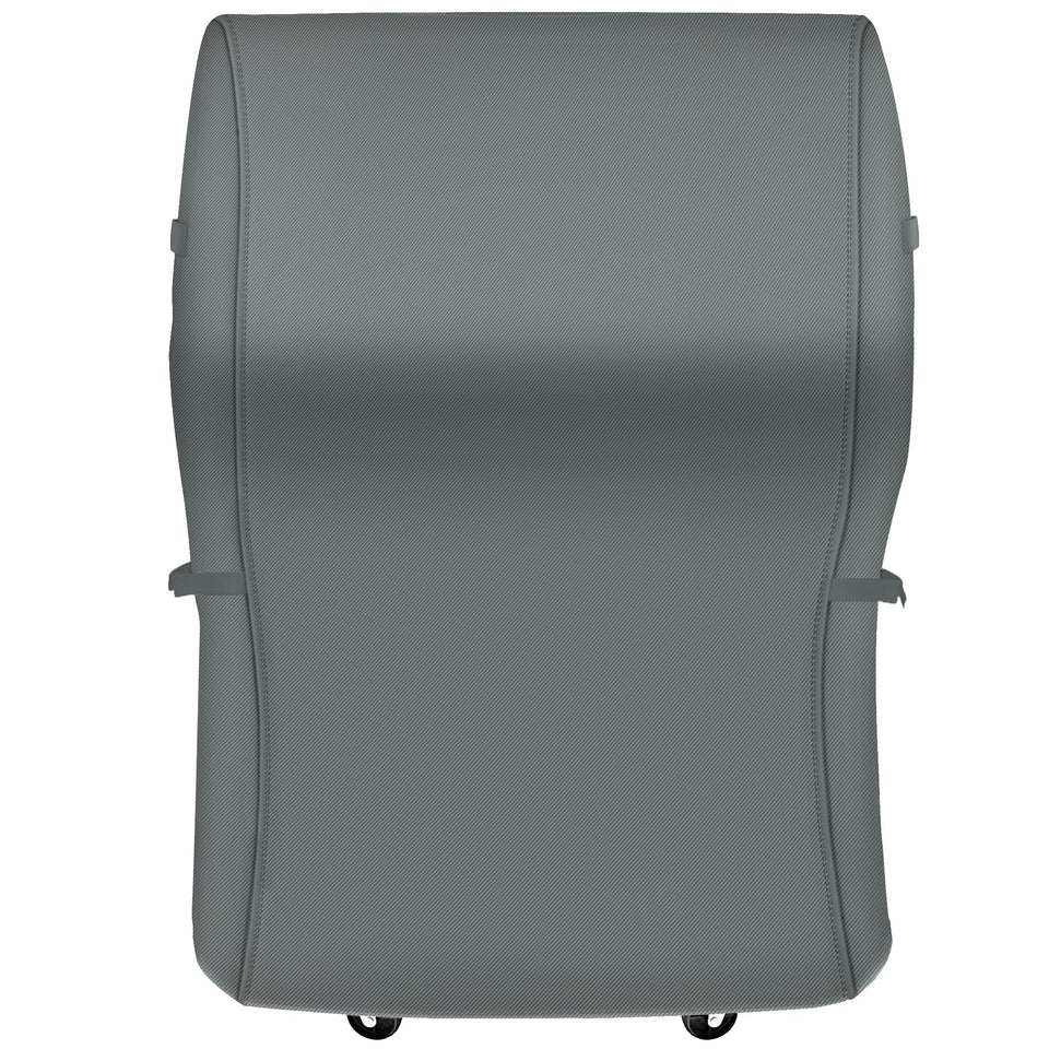 NEXCOVER heavy-duty BBQ grill cover, front view, shielding against rain and sun.
