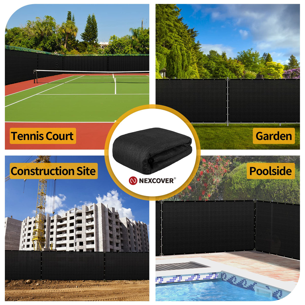NEXCOVER versatile uses include gardens, patios, and nurseries for privacy.