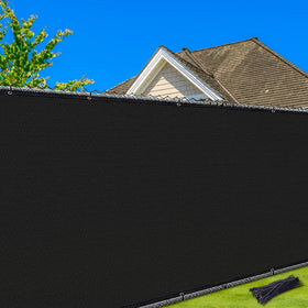 NEXCOVER Privacy Fence 6x12 panel view shows complete yard coverage.