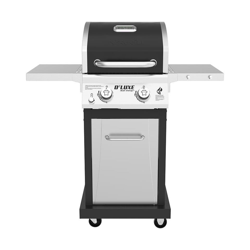 Nexgrill Deluxe 2-Burner grill with ample cooking area for family meals.