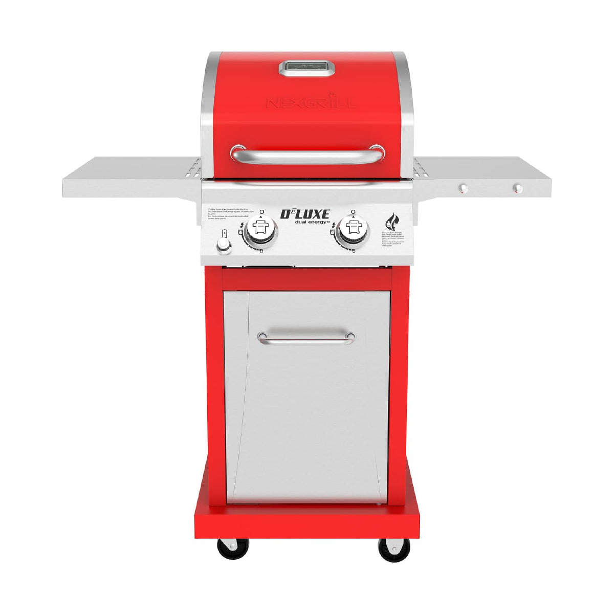 Nexgrill Deluxe 2-Burner Grill top view showing ample cooking space for family meals