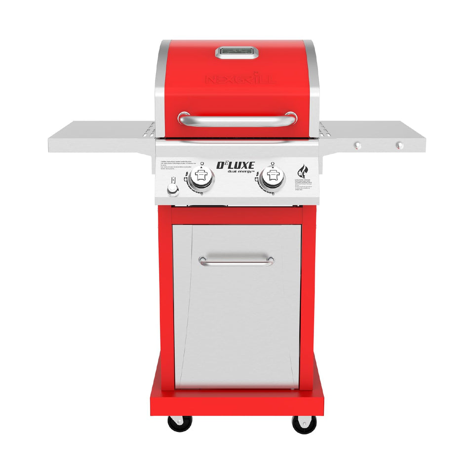 Nexgrill Deluxe 2-Burner Grill top view showing ample cooking space for family meals