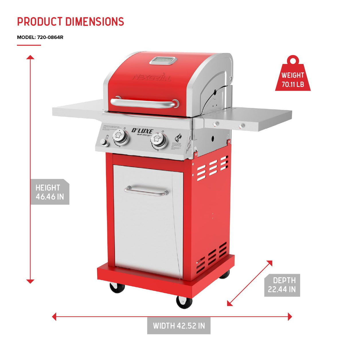 Nexgrill Deluxe foldable side tables save space when not in use