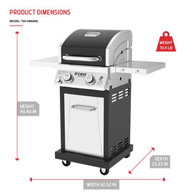 Nexgrill Deluxe portable cabinet with casters for flexible backyard placement.