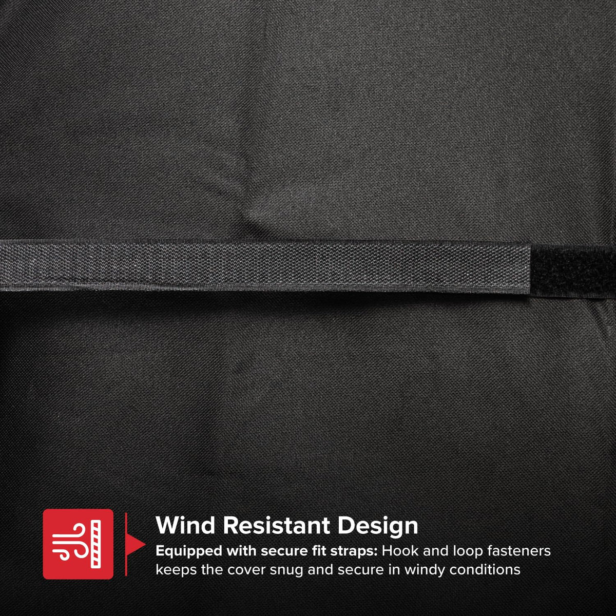Nexgrill griddle cover with adjustable straps keeps the cover secure.
