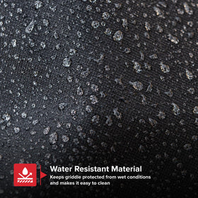 Nexgrill griddle cover features mesh vents to promote airflow and prevent moisture.
