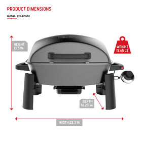 Nexgrill removable grease tray simplifies quick cleanup.