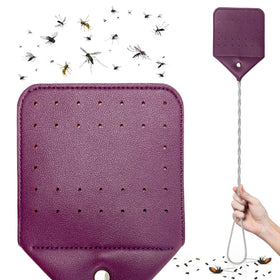 NextClimb fly swatter with a 21-inch handle for extended reach and quick relief.