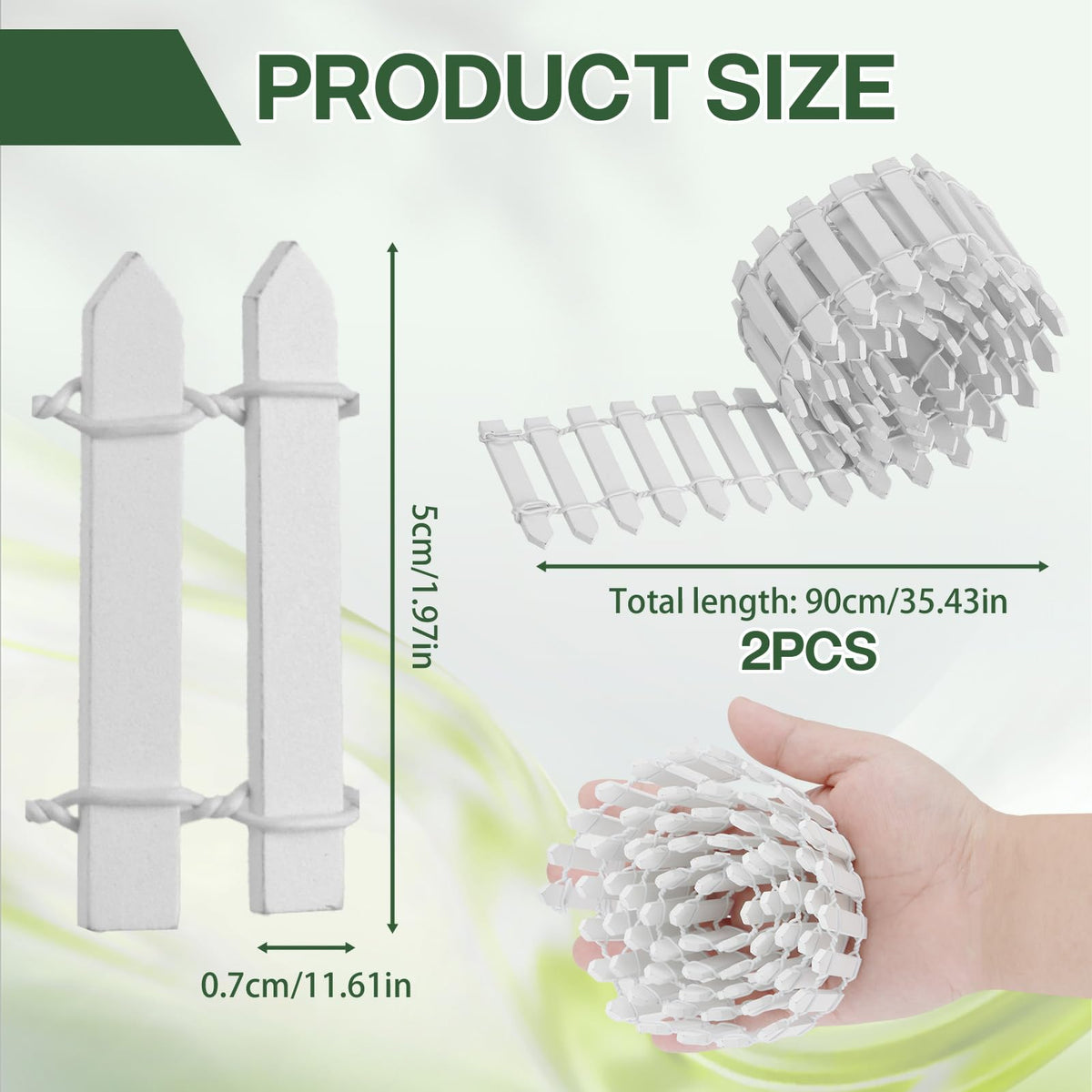 Nextpal white wooden fencing supports easy garden borders and temporary decorative layouts.