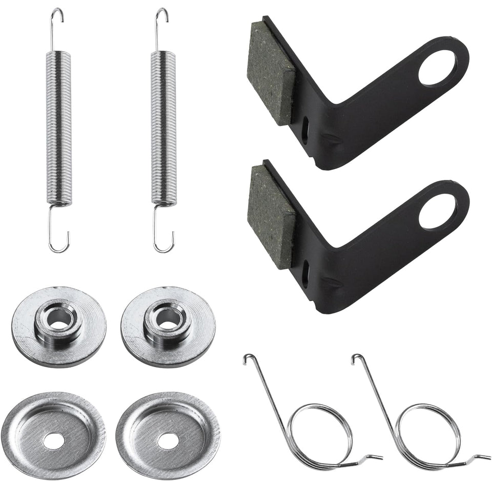 NEXUJNYSEN brake pad kit component ready for maintenance work on mower.