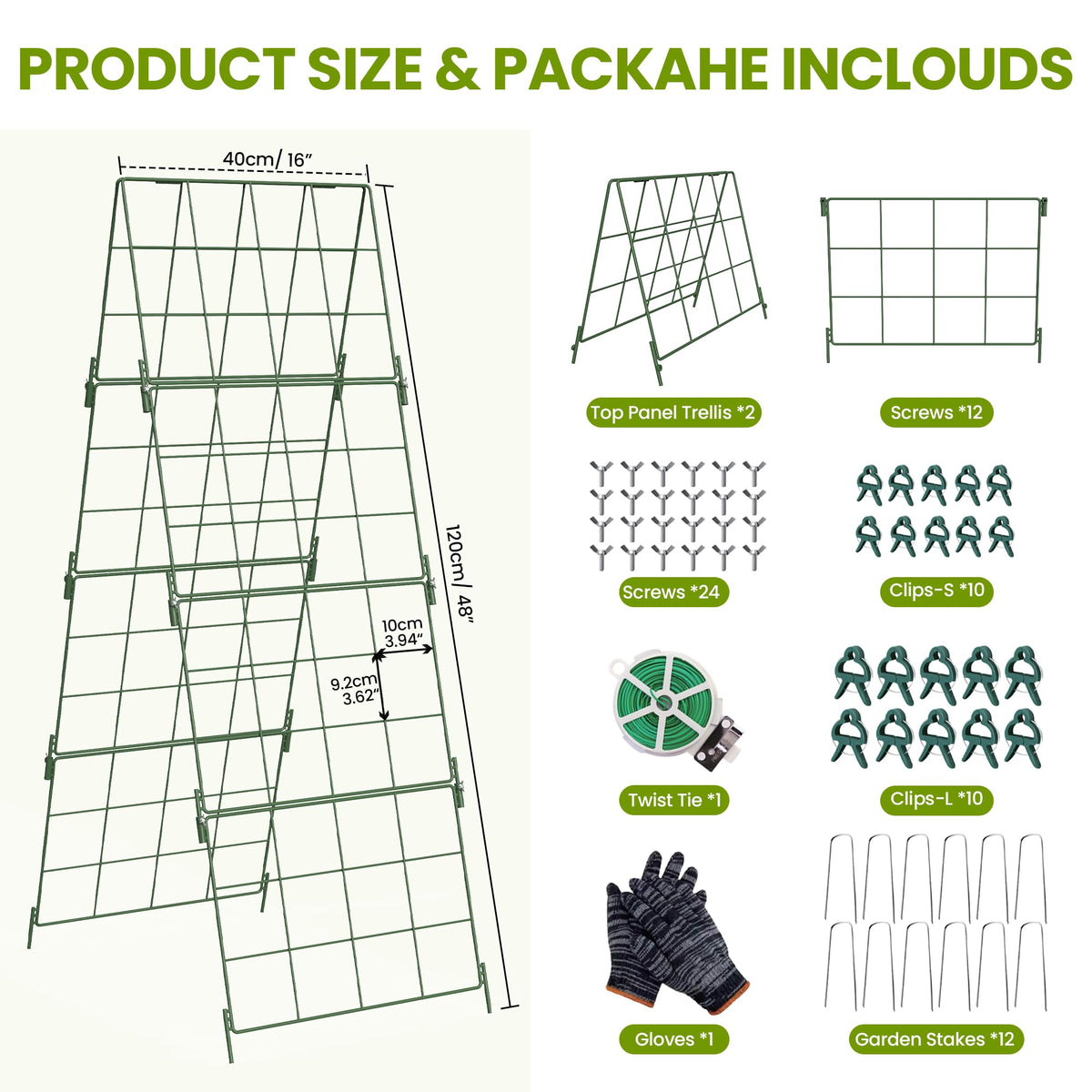 Nexum heavy-duty trellis with dense-grid provides strong support and ample air flow.