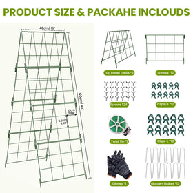 Nexum heavy-duty trellis with dense-grid provides strong support and ample air flow.