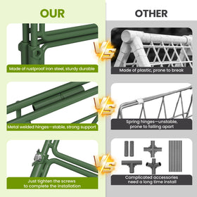 Nexum design stabilizes in wind with a sturdy triangular frame.