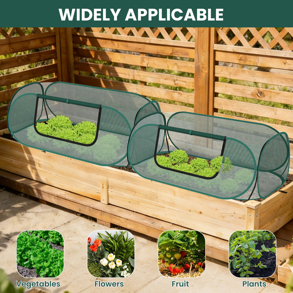 Nexum pest protection guards vegetables against birds and small animals.