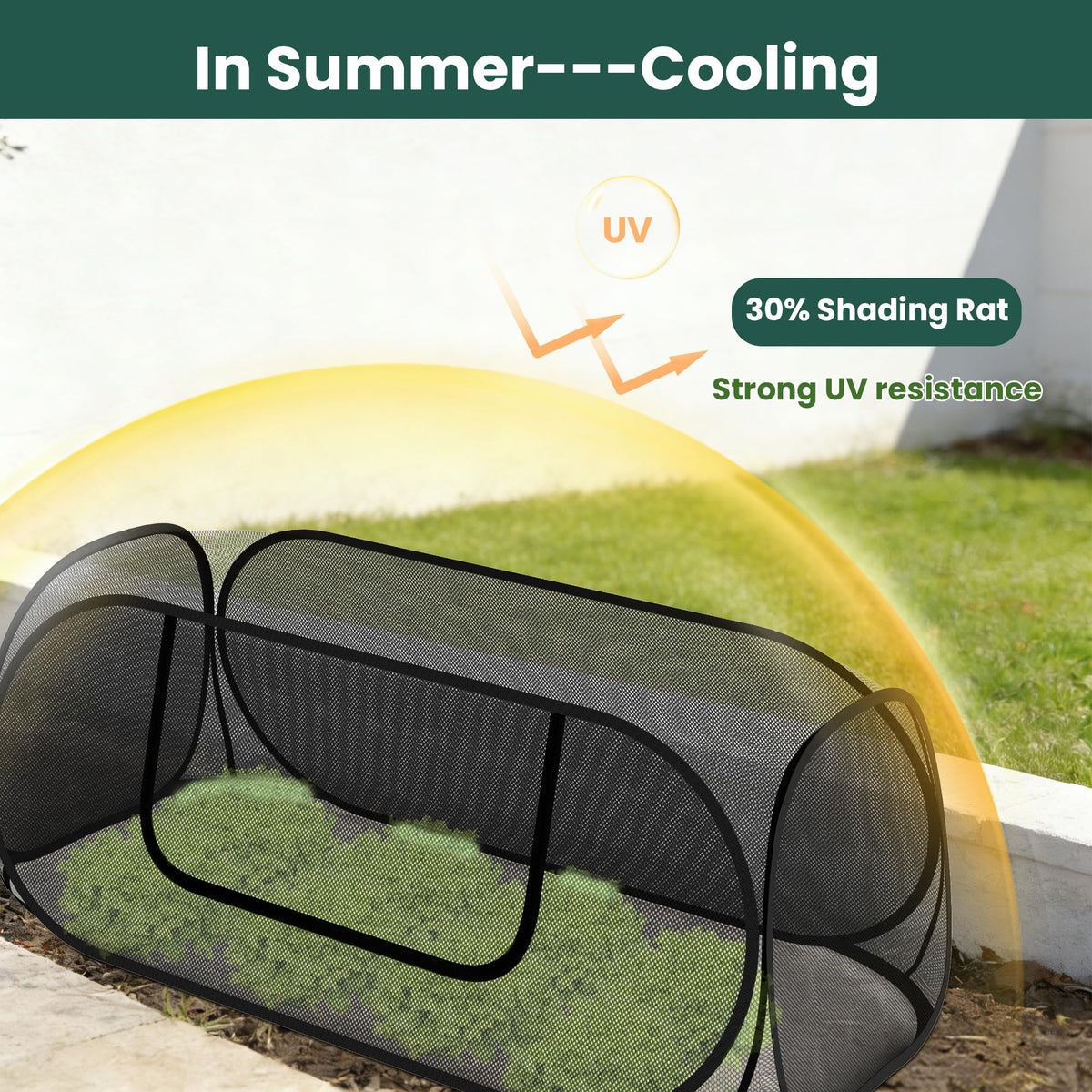 Nexum pop-up design makes garden covers effortless to set up