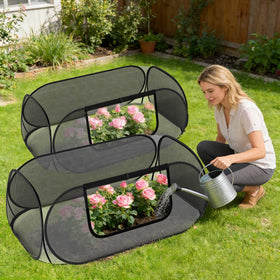 Nexum 30% shade mesh provides sun relief while keeping air flow for seedlings