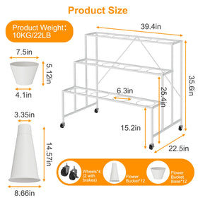 NEYCIL anti-rust iron frame ensures durable, long-lasting flower displays.