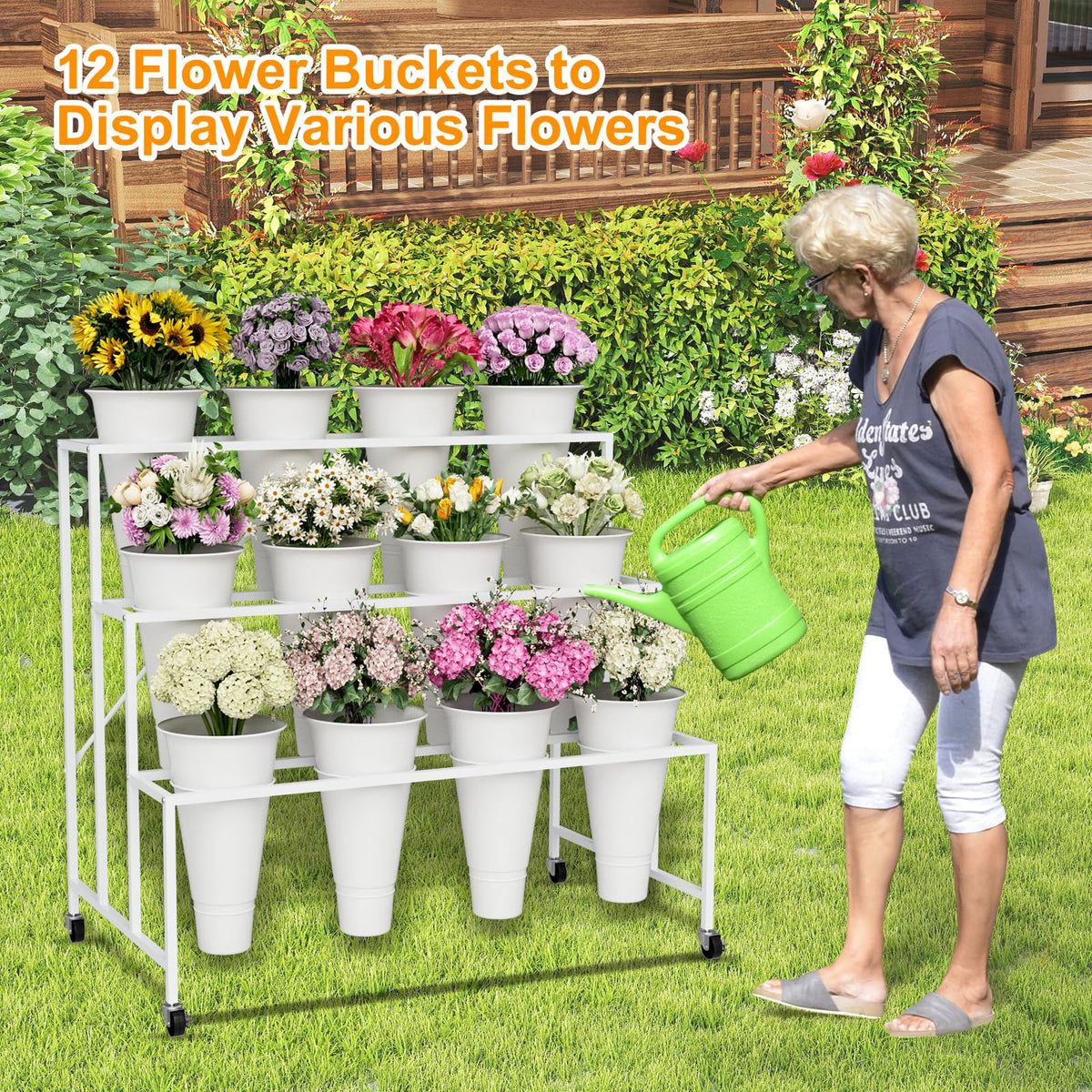 NEYCIL indoor-outdoor display suitable for weddings, shops, or home gardens.