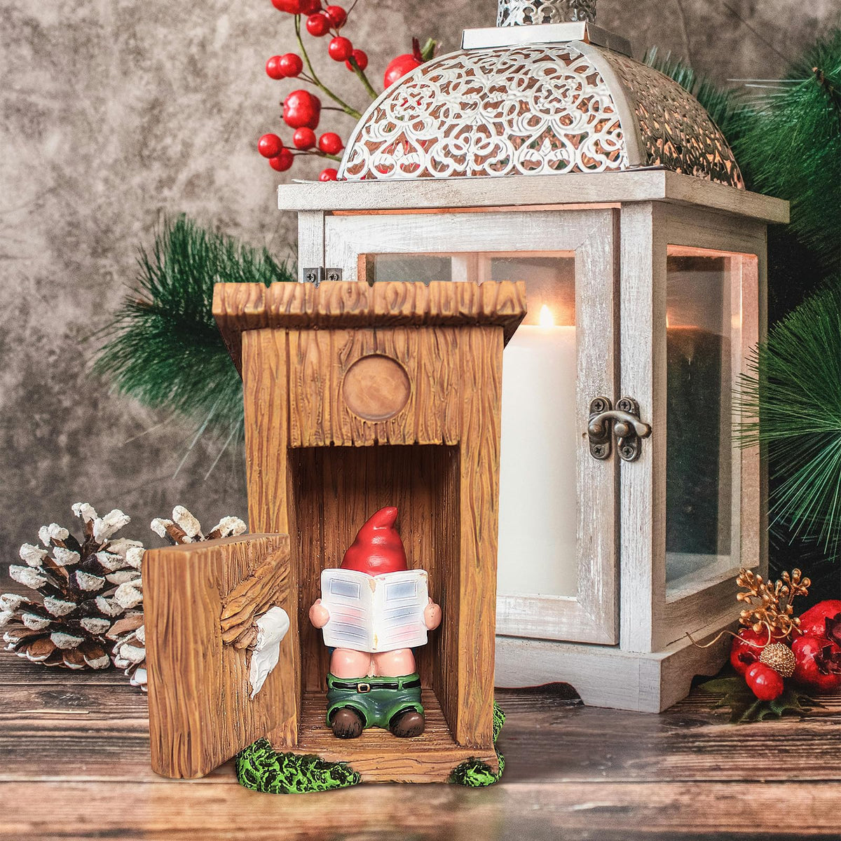 nezababy indoor-outdoor-gnome-display for shelves or entryways