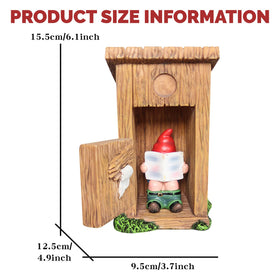 nezababy toilet-humor-gnome sparks fun in patios and lawns