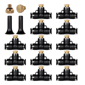 NFAMRZCAR brass misting nozzle 12-pack for outdoor cooling setup