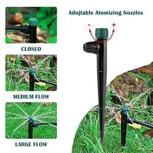 NFAMRZCAR irrigation tubing installation in a practical garden layout