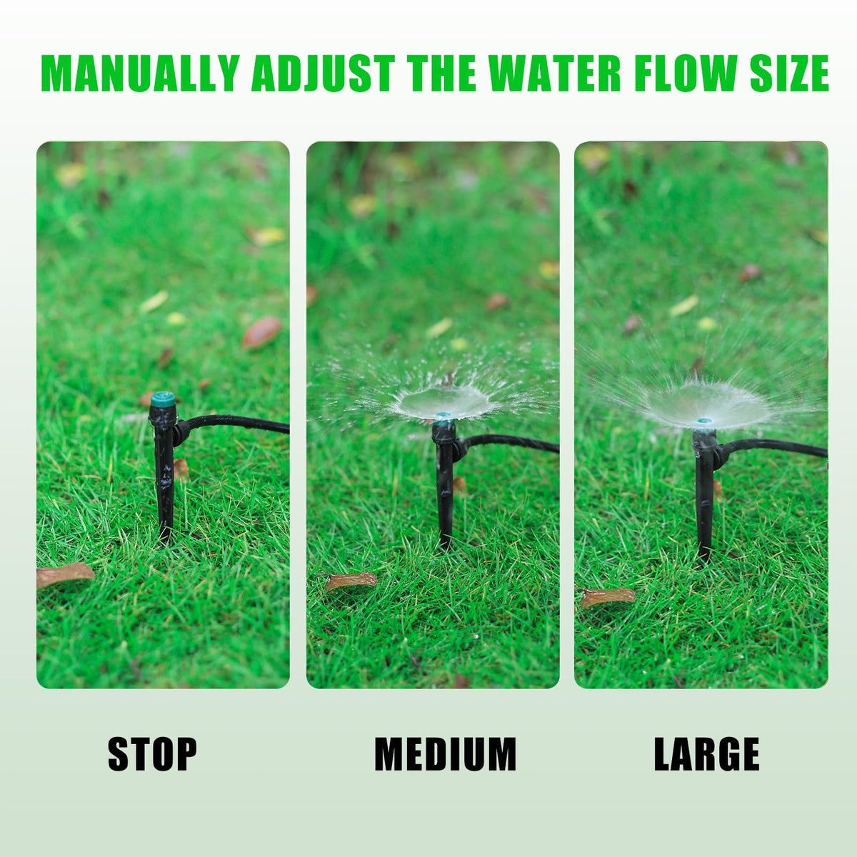NFAMRZCAR stake base and nut design keeps irrigation secure in warm months