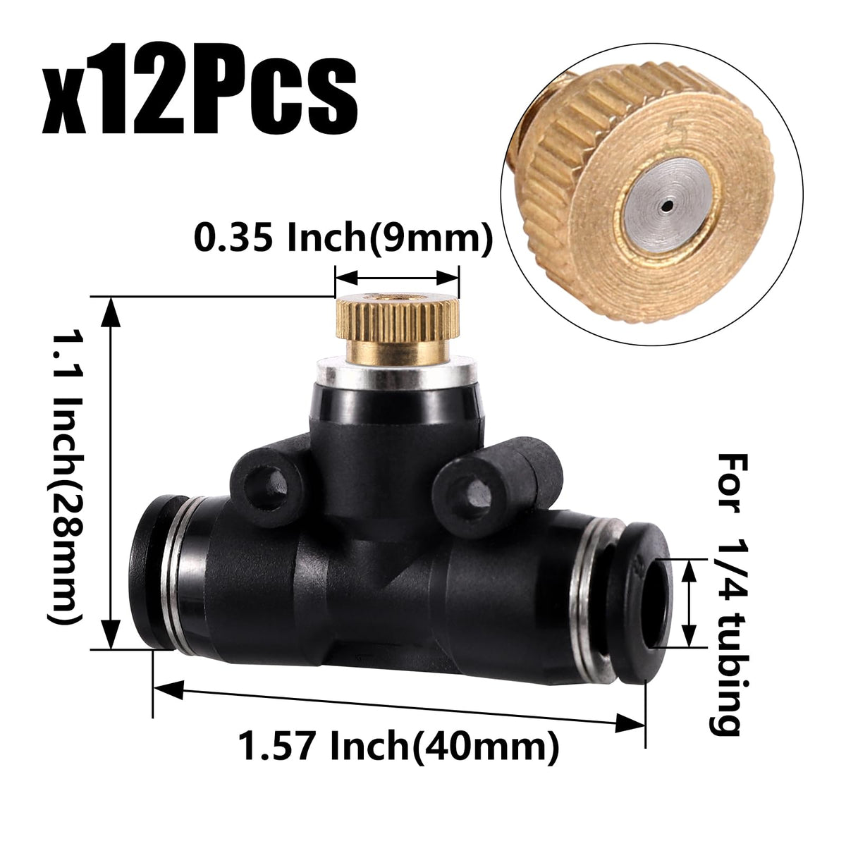 NFAMRZCAR tee connector enabling flexible misting layouts