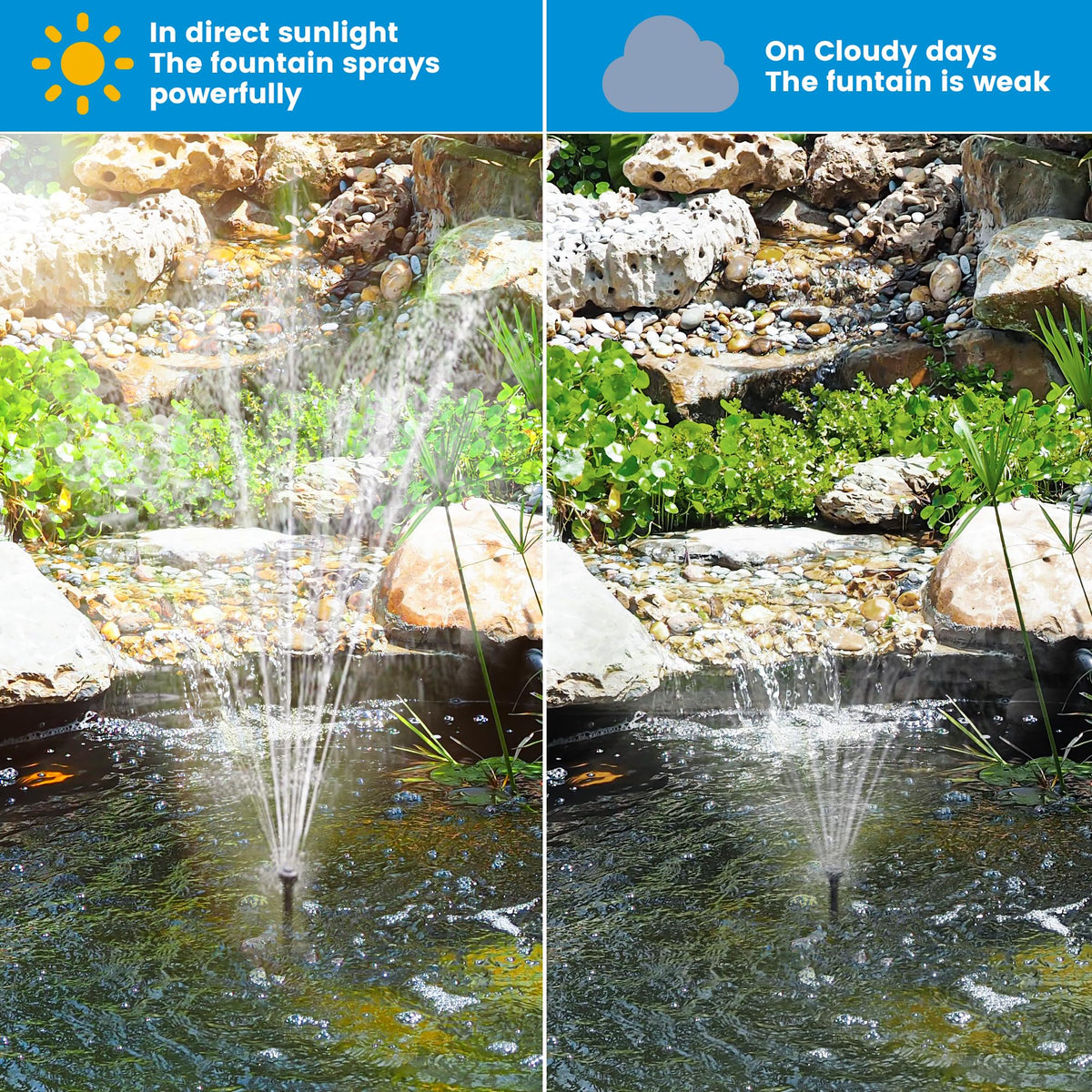 NFESOLAR cable and tubing provide flexible installation for ponds.